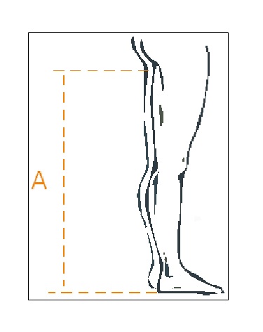 Pomiar nogi od ziemi do pachwiny