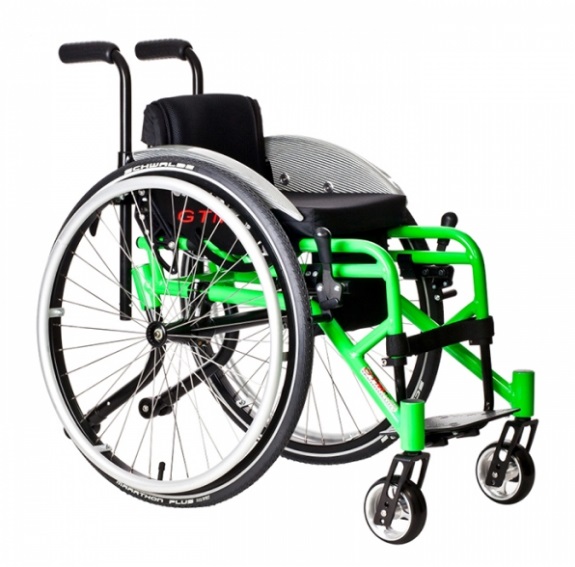 Wózek inwalidzki specjalny dla dzieci GTM Mobil zielony