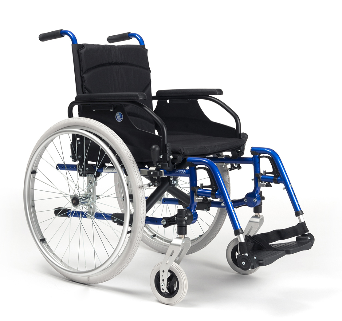 V300 wózek inwalidzki w kolorze niebieskim